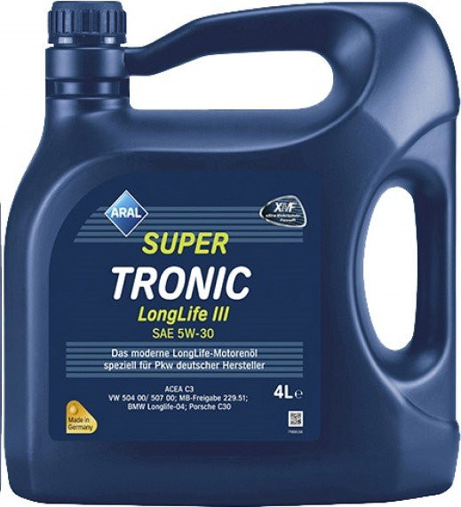 Моторное масло Aral Super Tronic Longlife III SAE 5W-30 4л