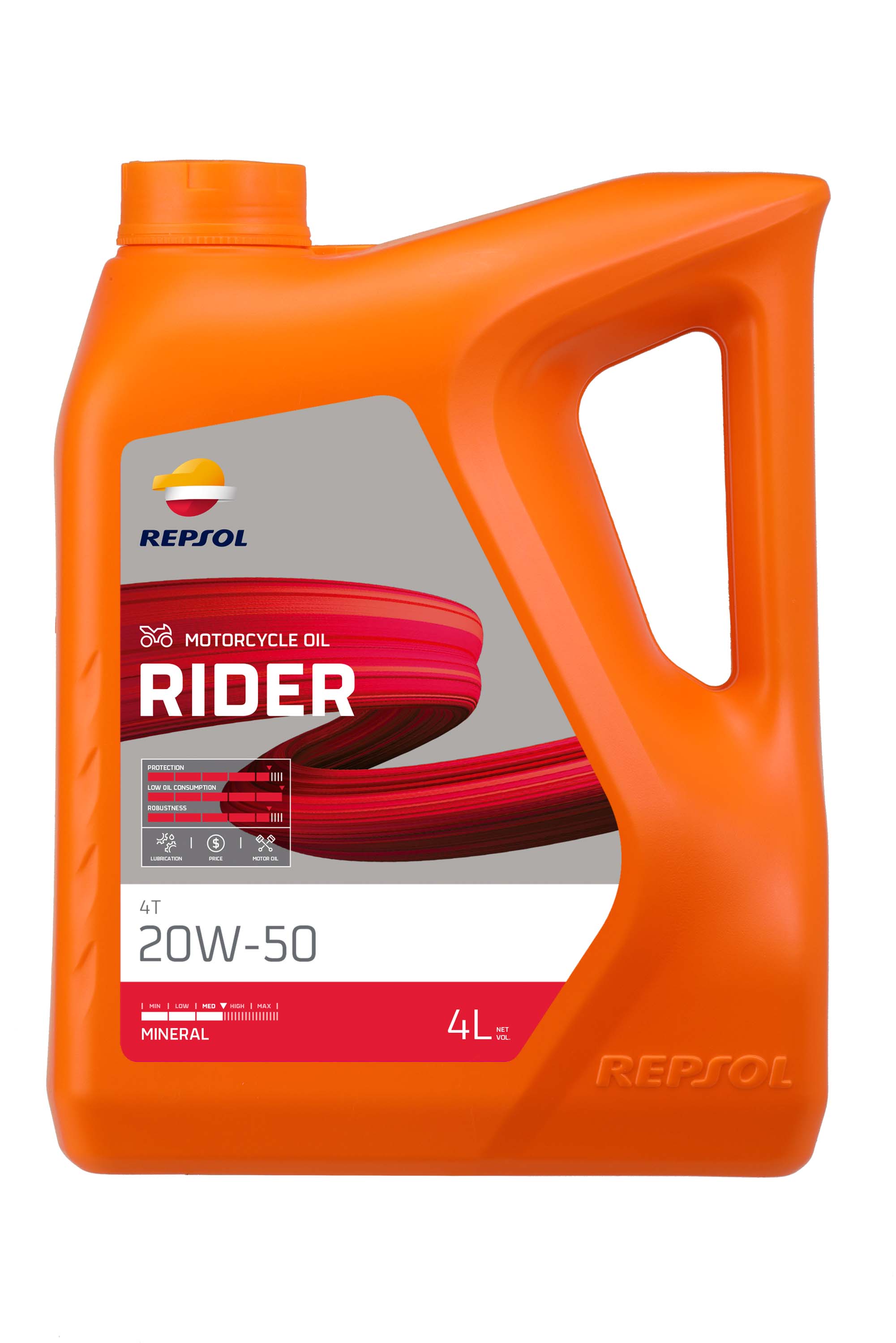 Моторное масло Repsol Moto Rider 4T 20W-50 4л