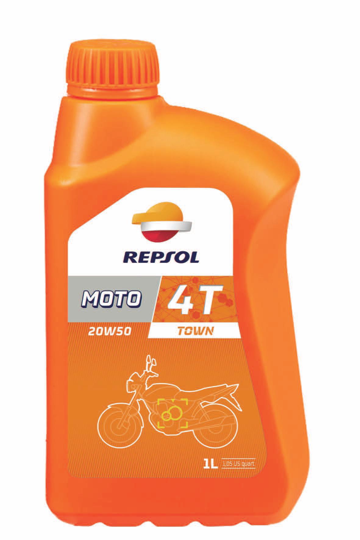 Моторное масло Repsol Moto Town 4T 20W-50 1л