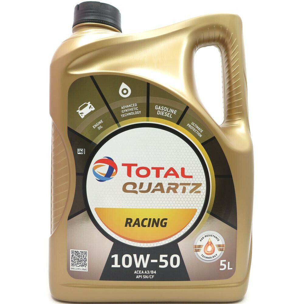 Моторные масла TOTAL TOTAL 10W50 QUARTZ RACING5