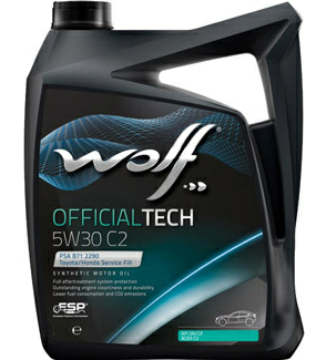 Моторное масло Wolf Official Tech 5W-30 C2 4л