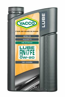 Моторные масла YACCO YACCO 0W20 LUBE RN17 FE1